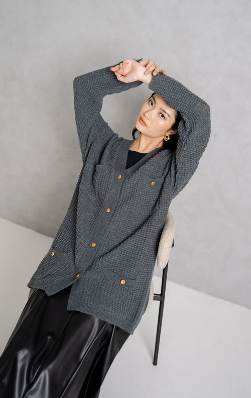 ES Oralee Cardigan Grey