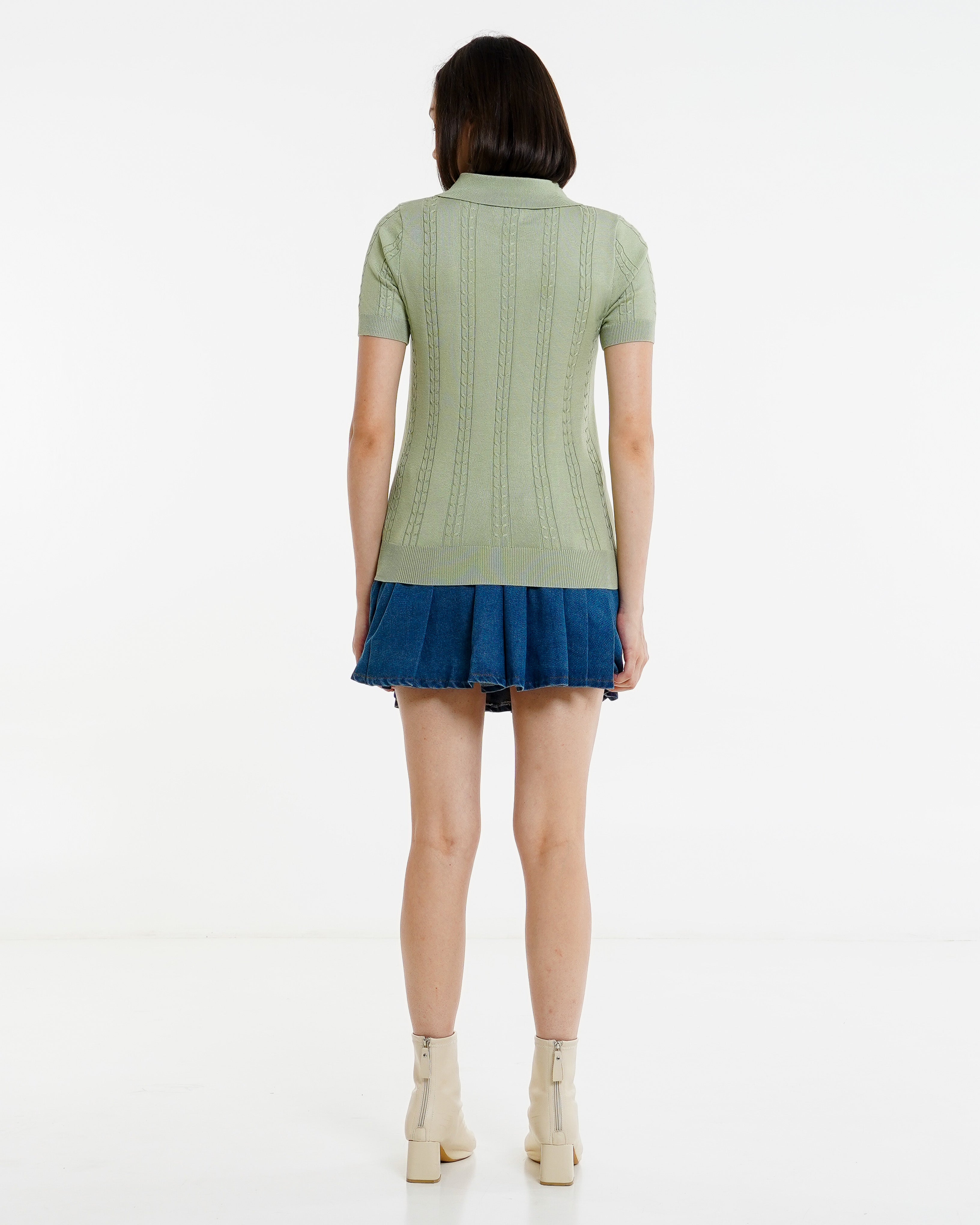 Rosalie Knit Top Green