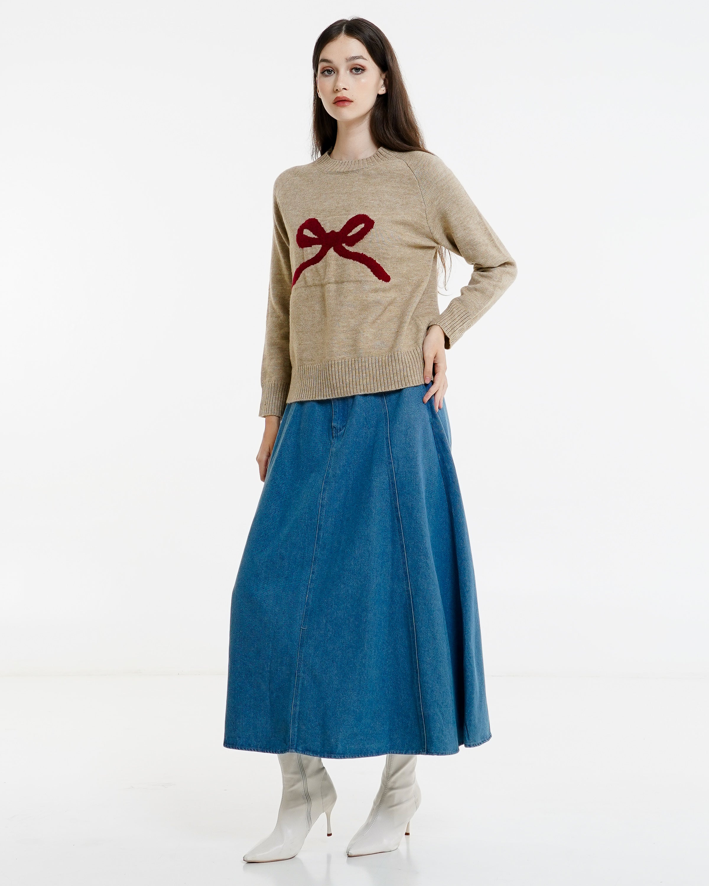 Ribbone Sweater Brown