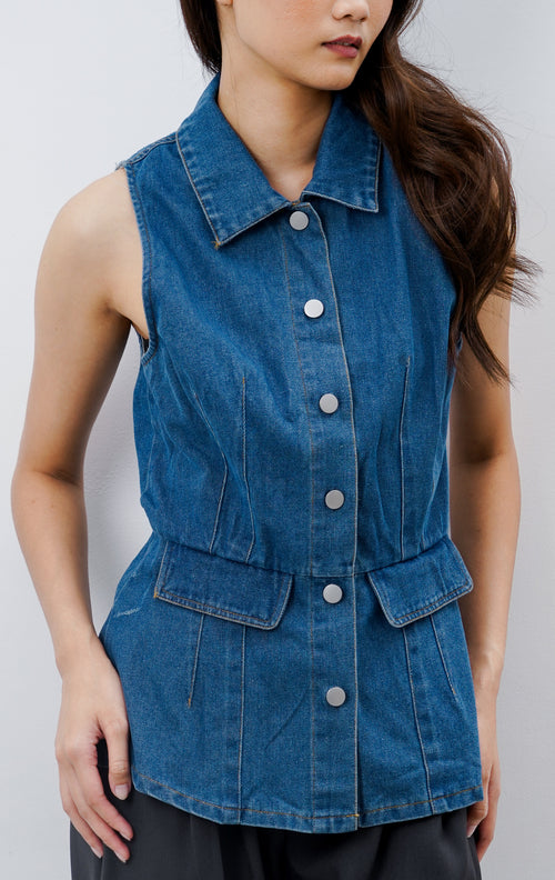 Syenna Vest Denim