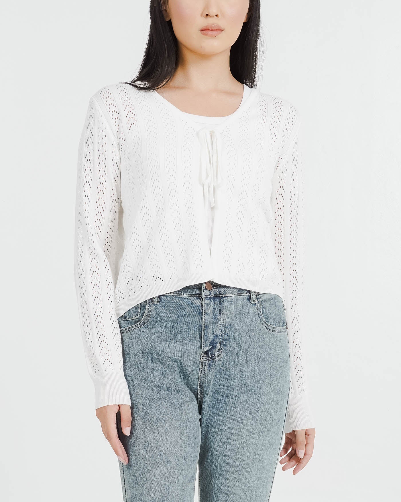 Lynia Cardigan White