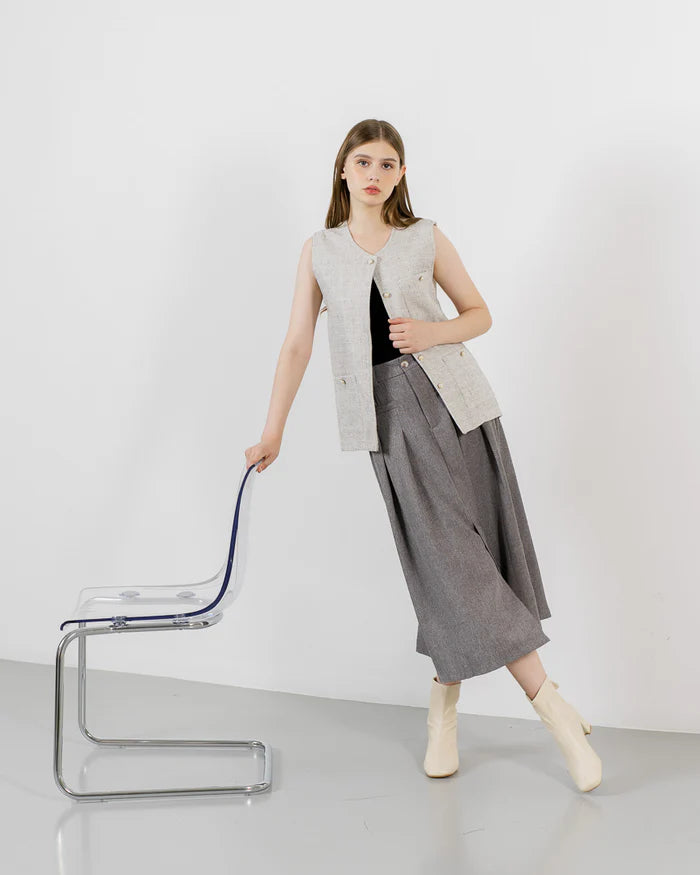 Alina Grey Vest