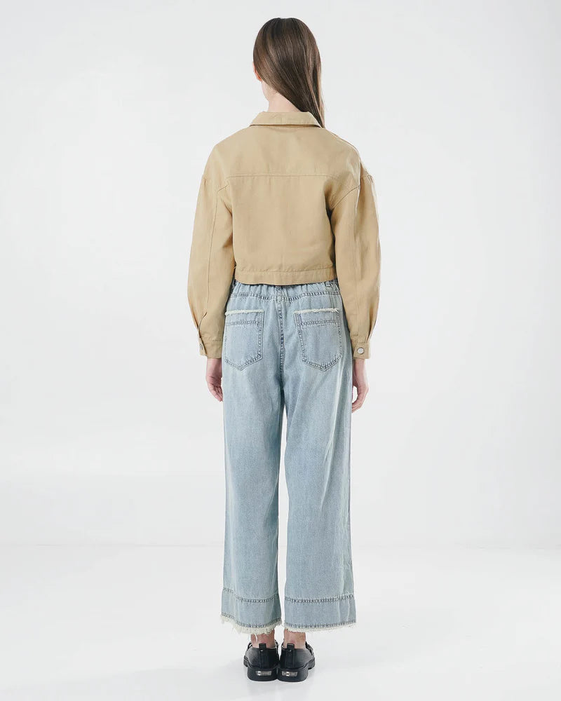 Nicole Top Brown Denim