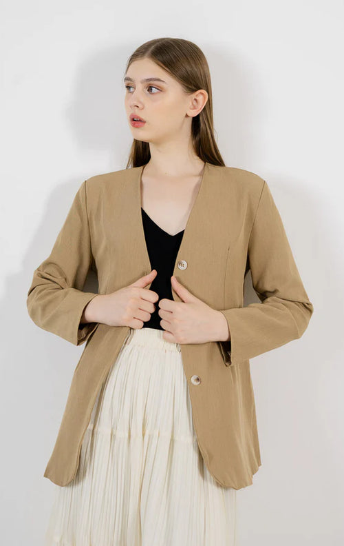 Kazuha Brown Blazer