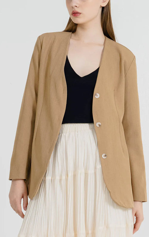Kazuha Brown Blazer