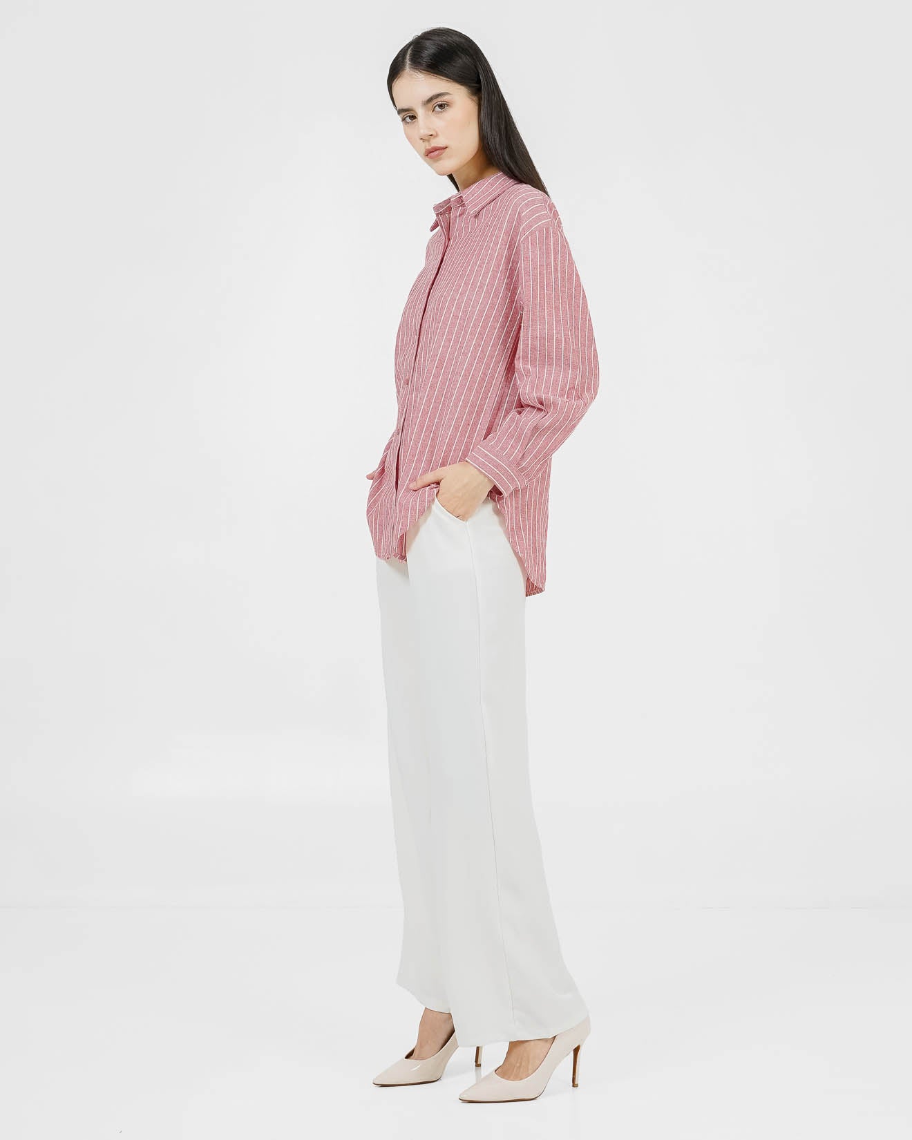 Maisie Shirt Red Striped