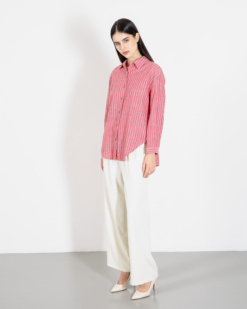 Maisie Shirt Red Striped