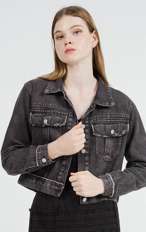 Skyla Jackets Black Denim