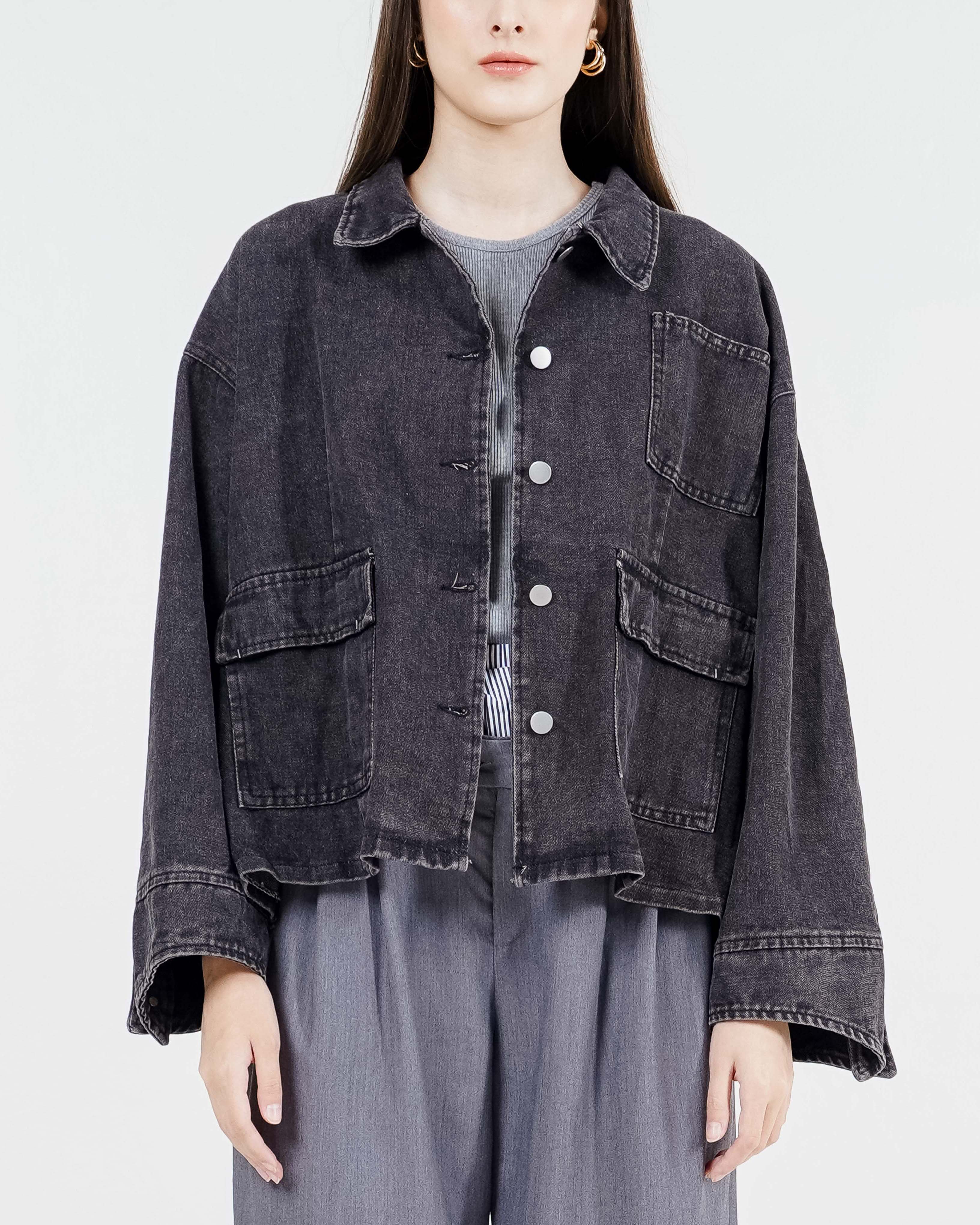 Cielo Jackets Black Denim