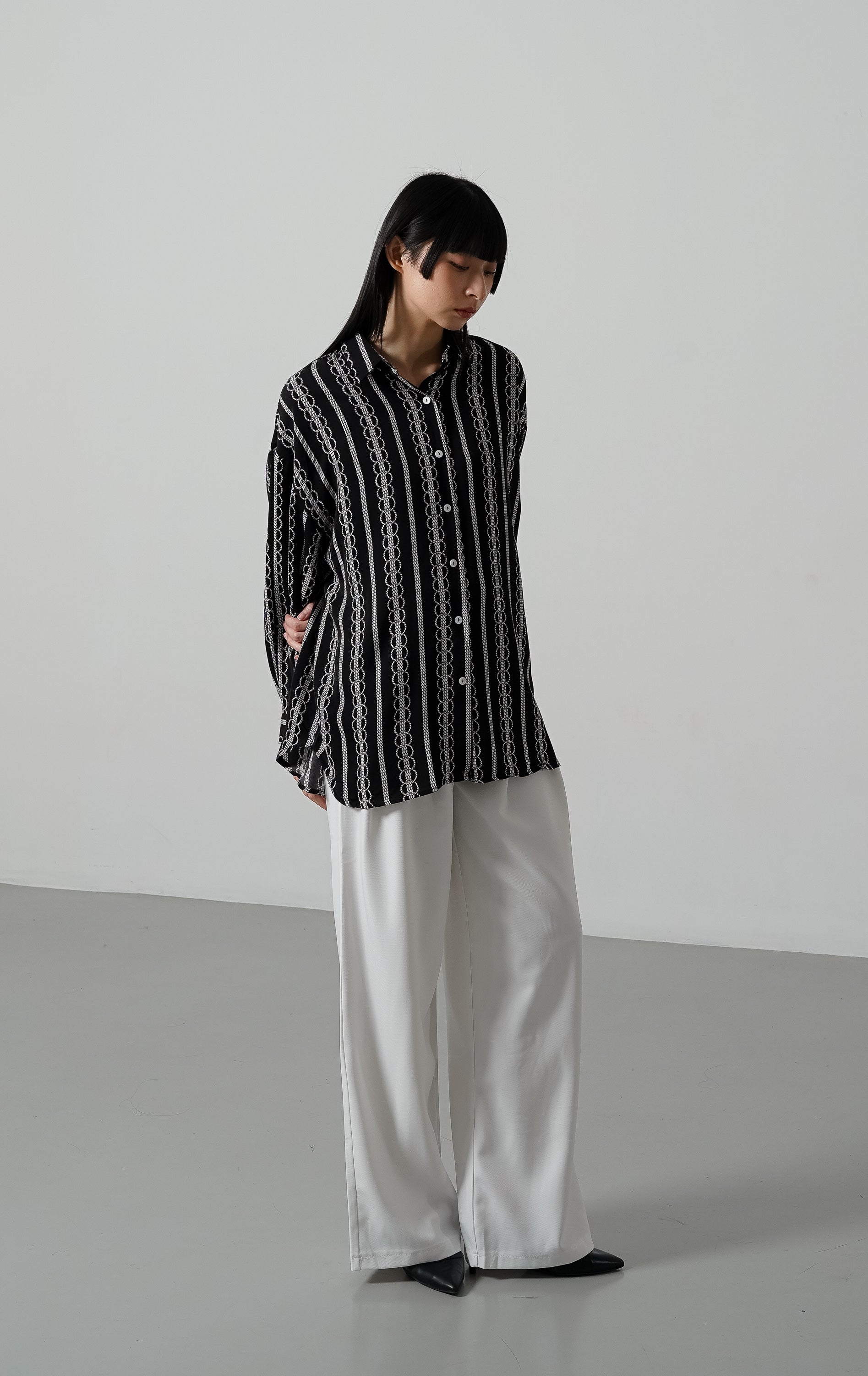 Emilano Top Black Striped