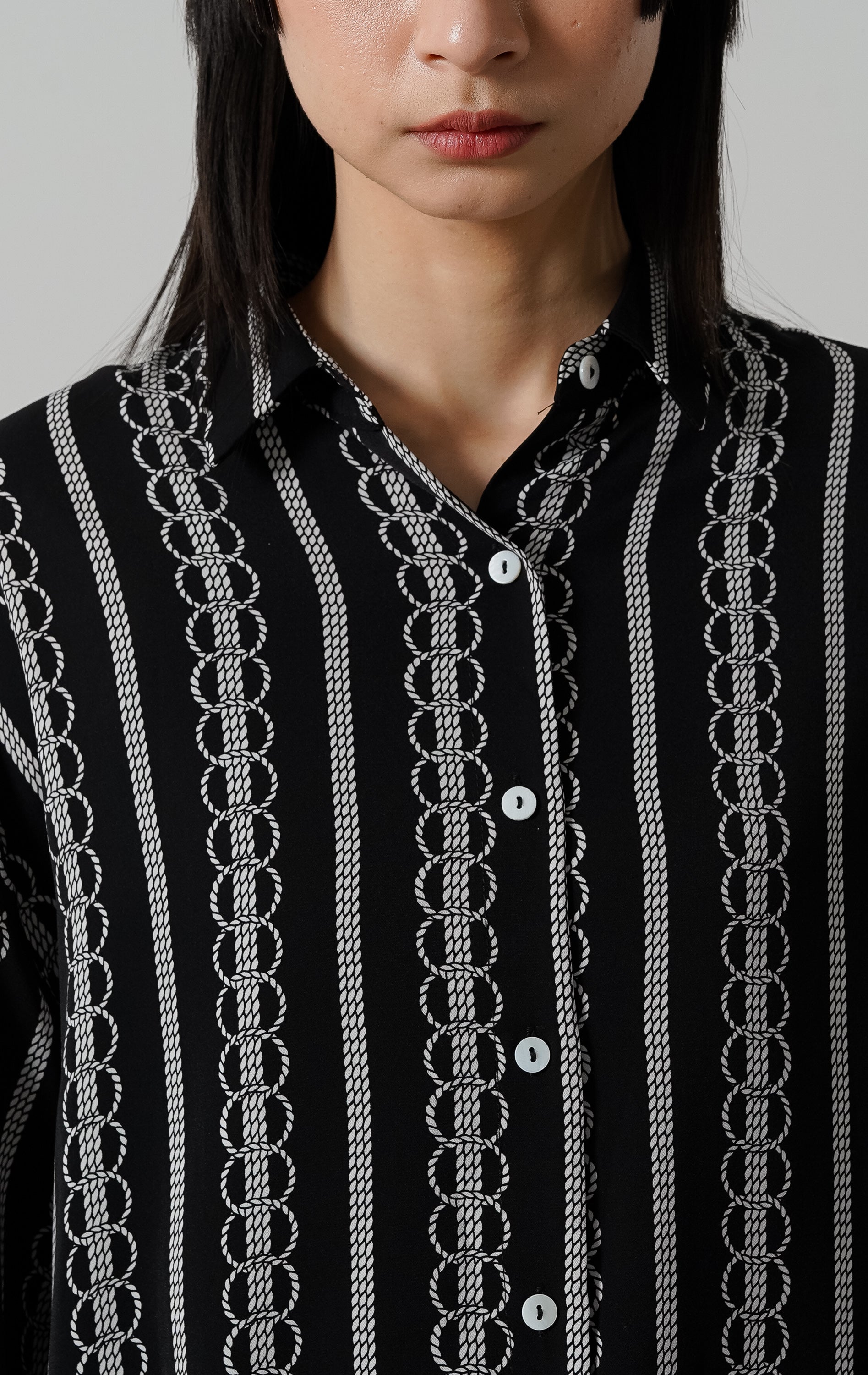 Emilano Top Black Striped