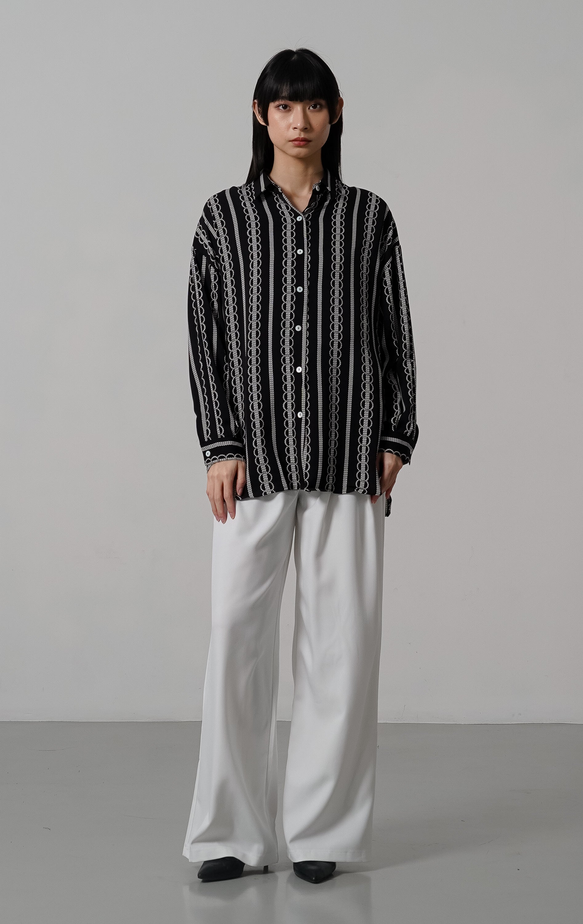 Emilano Top Black Striped