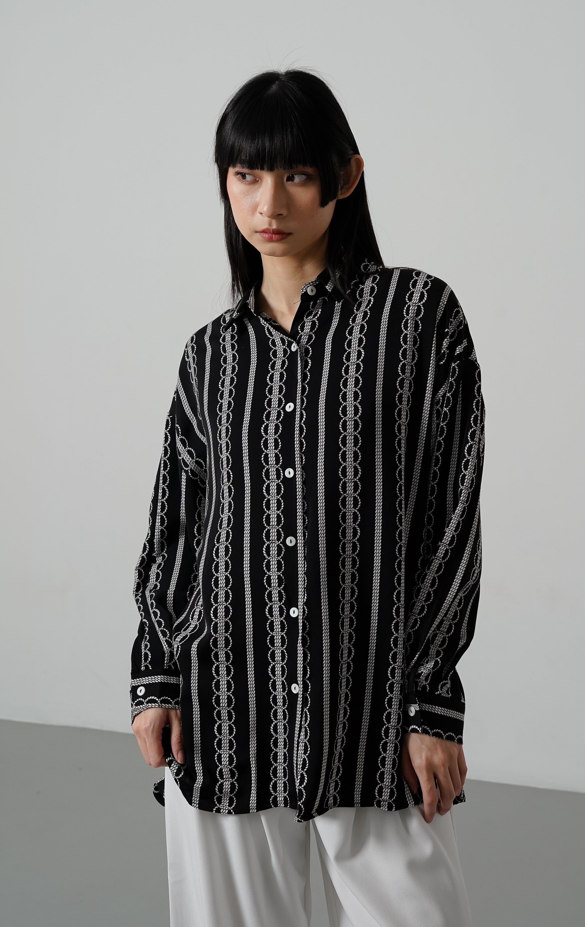 Emilano Top Black Striped