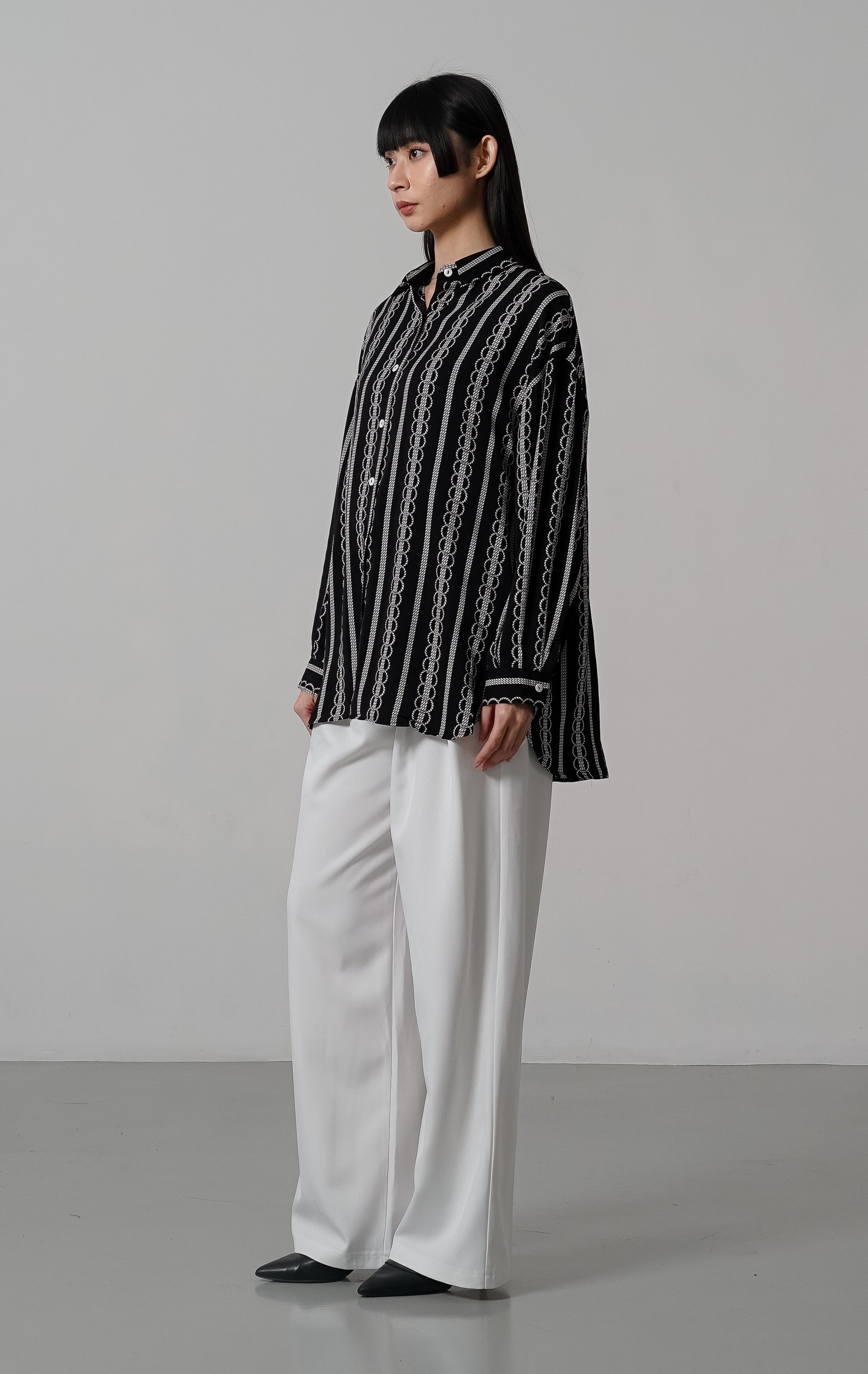 Emilano Top Black Striped