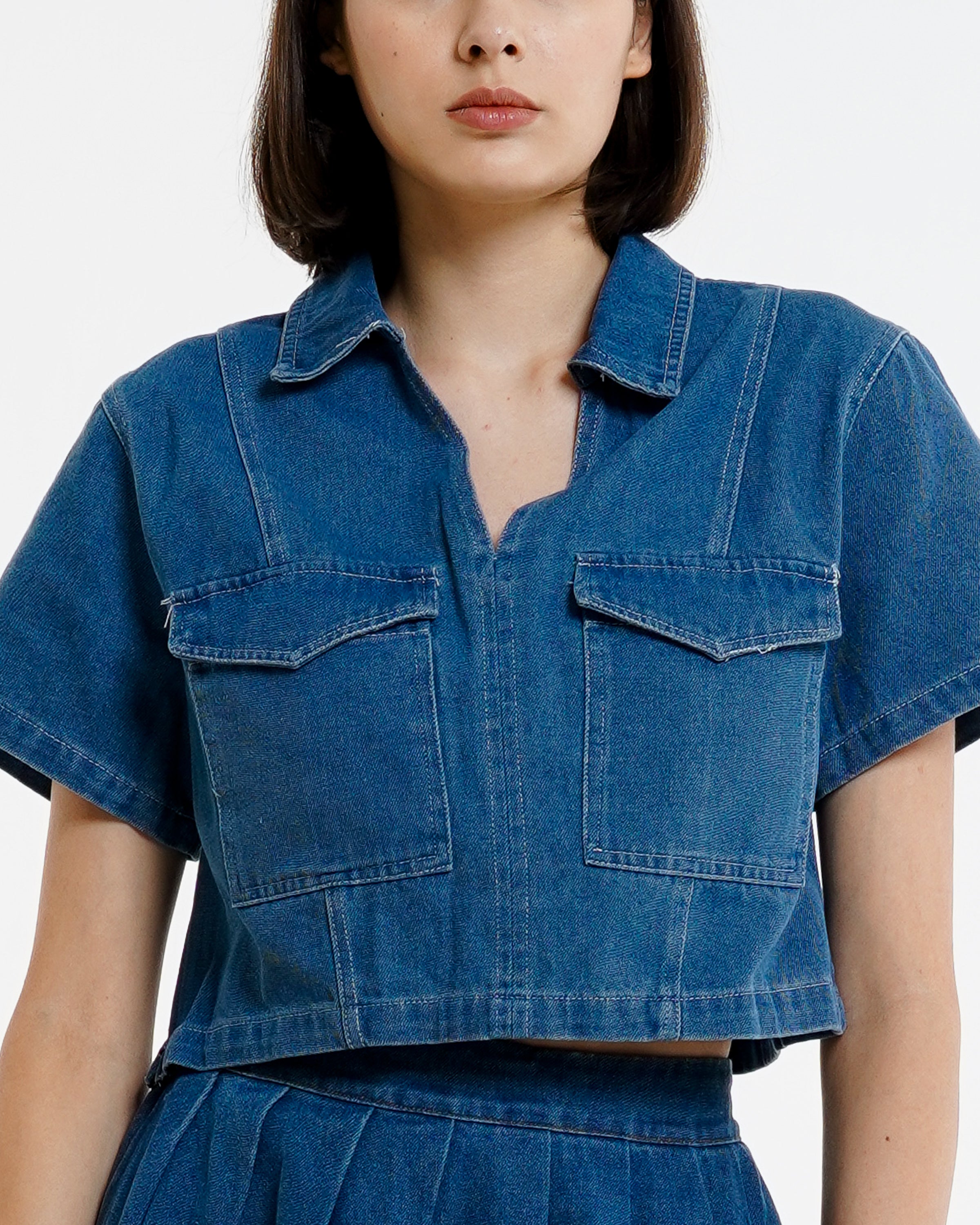 Joela Top Indigo