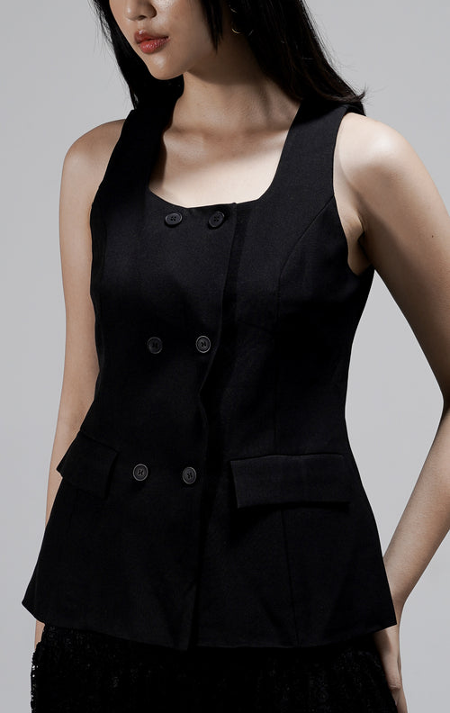 Isabella Vest Black