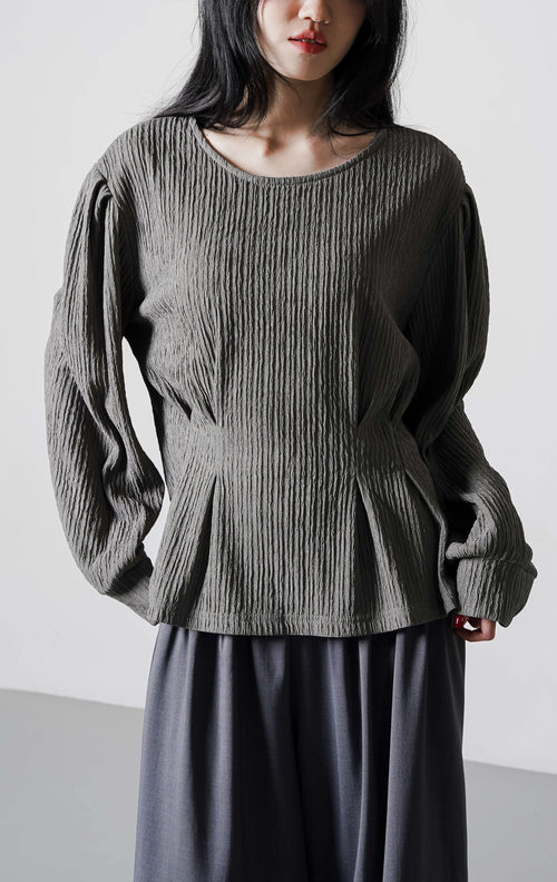 Eleyne Top Grey