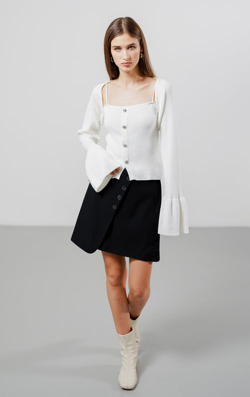 Amanda Knit Cardigan White