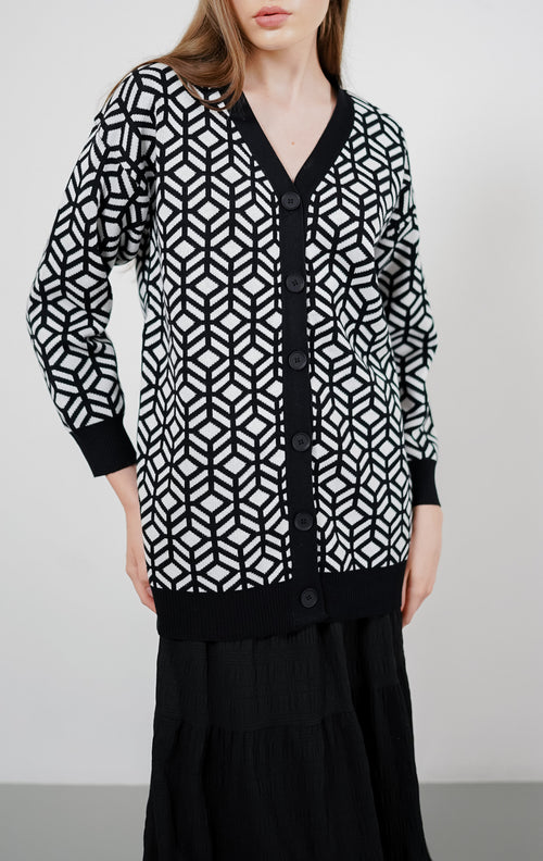 Everlie Knit Cardigan Black