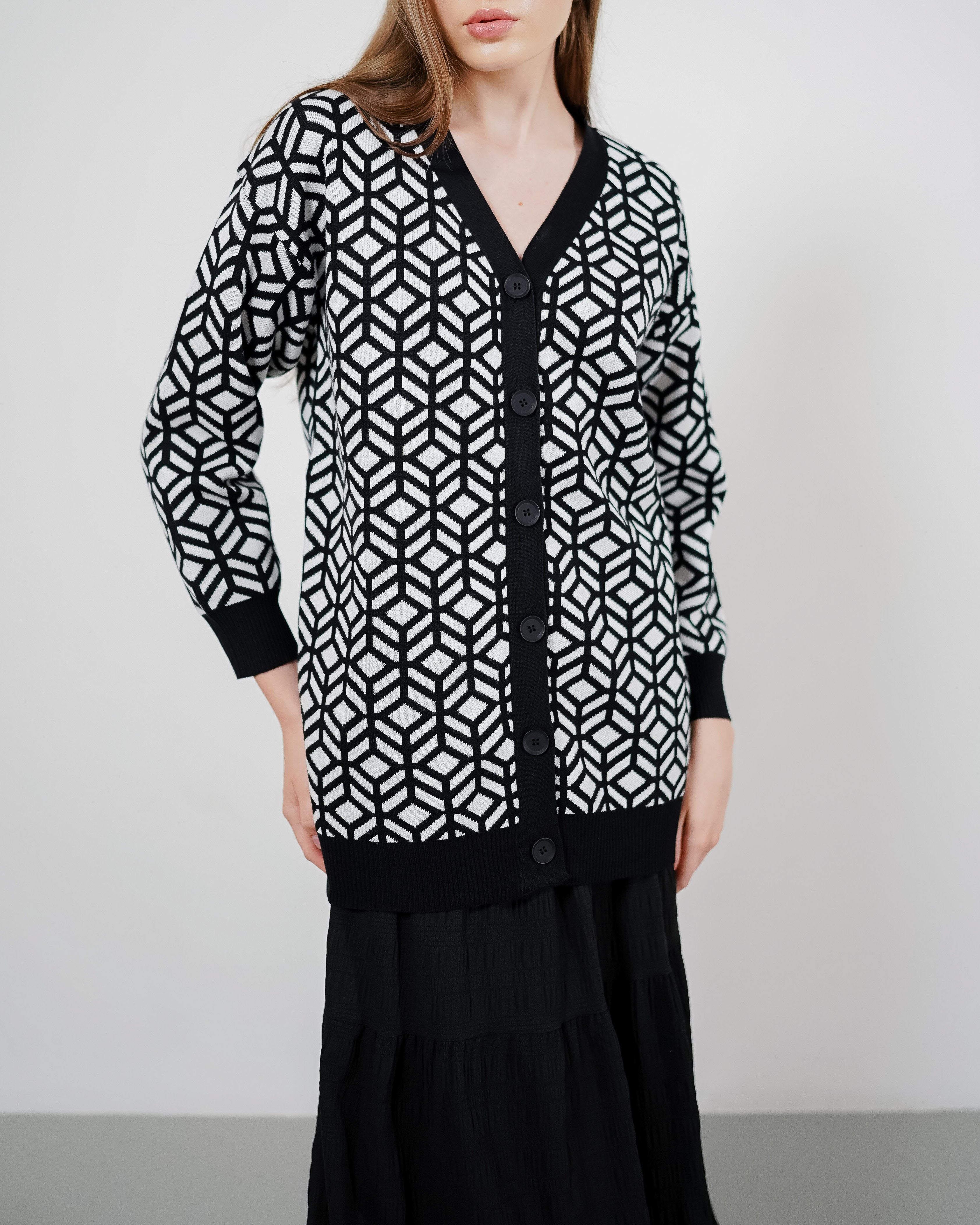 Everlie Knit Cardigan Black