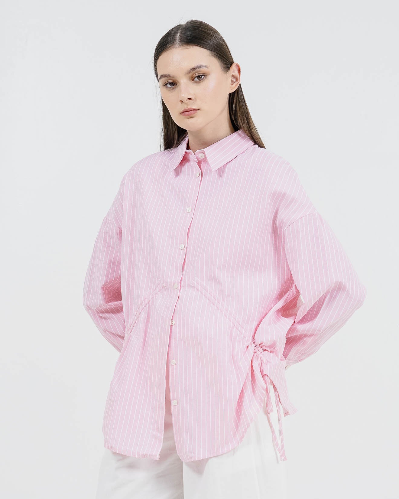 Dylan Striped Shirt Pink