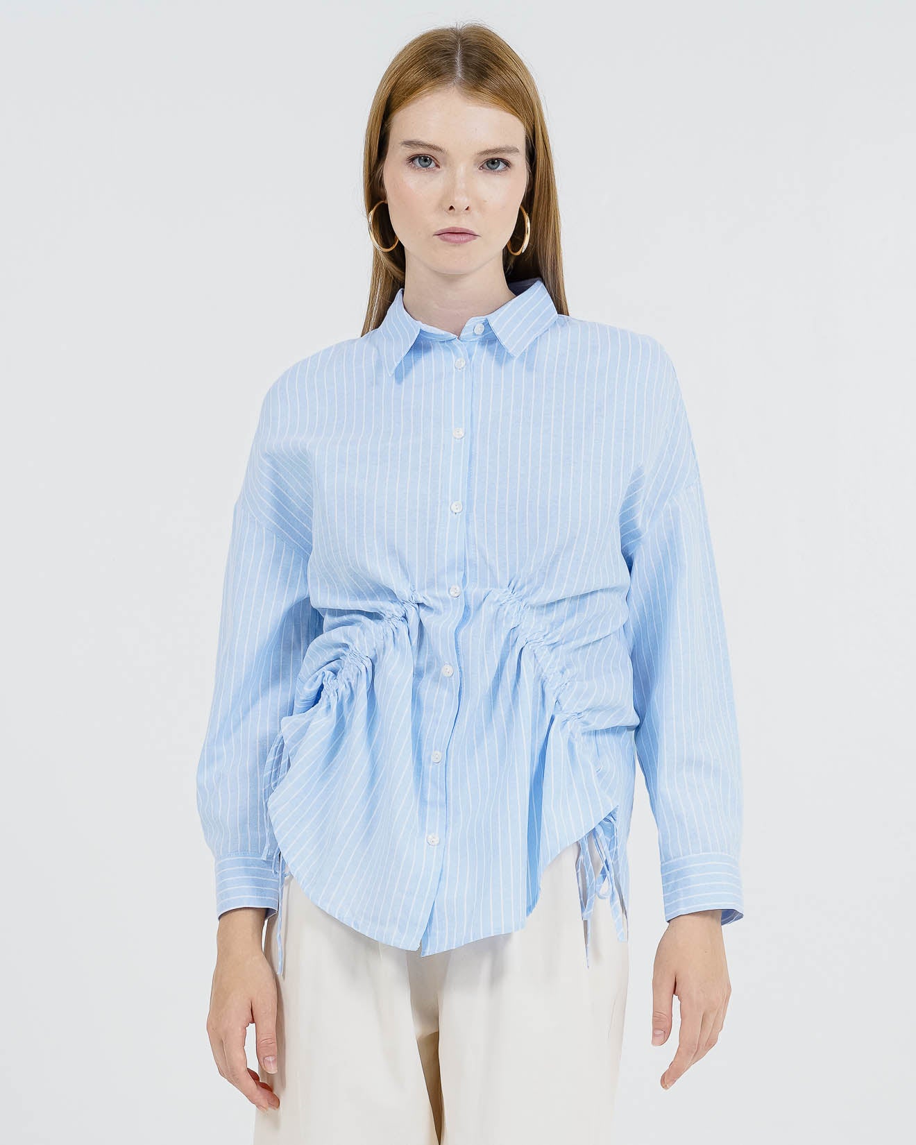 Dylan Striped Shirt Blue