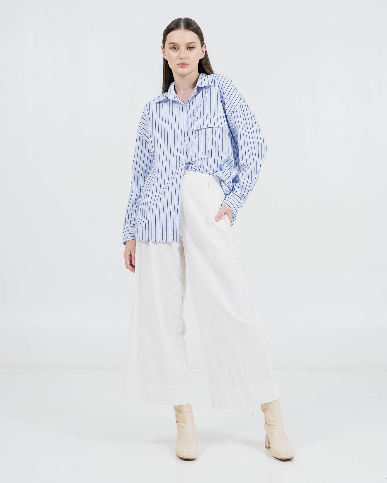 Emmy Striped Shirt Blue