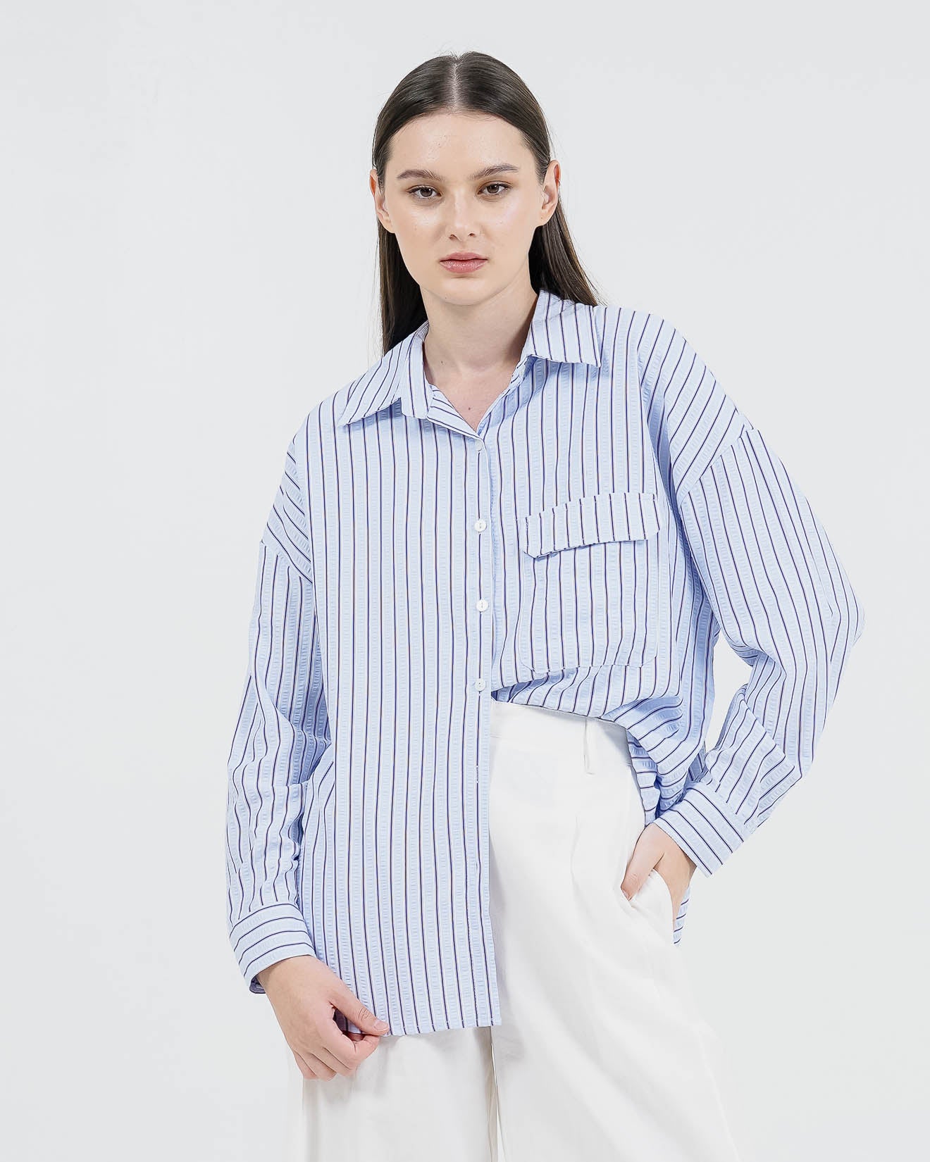 Emmy Striped Shirt Blue