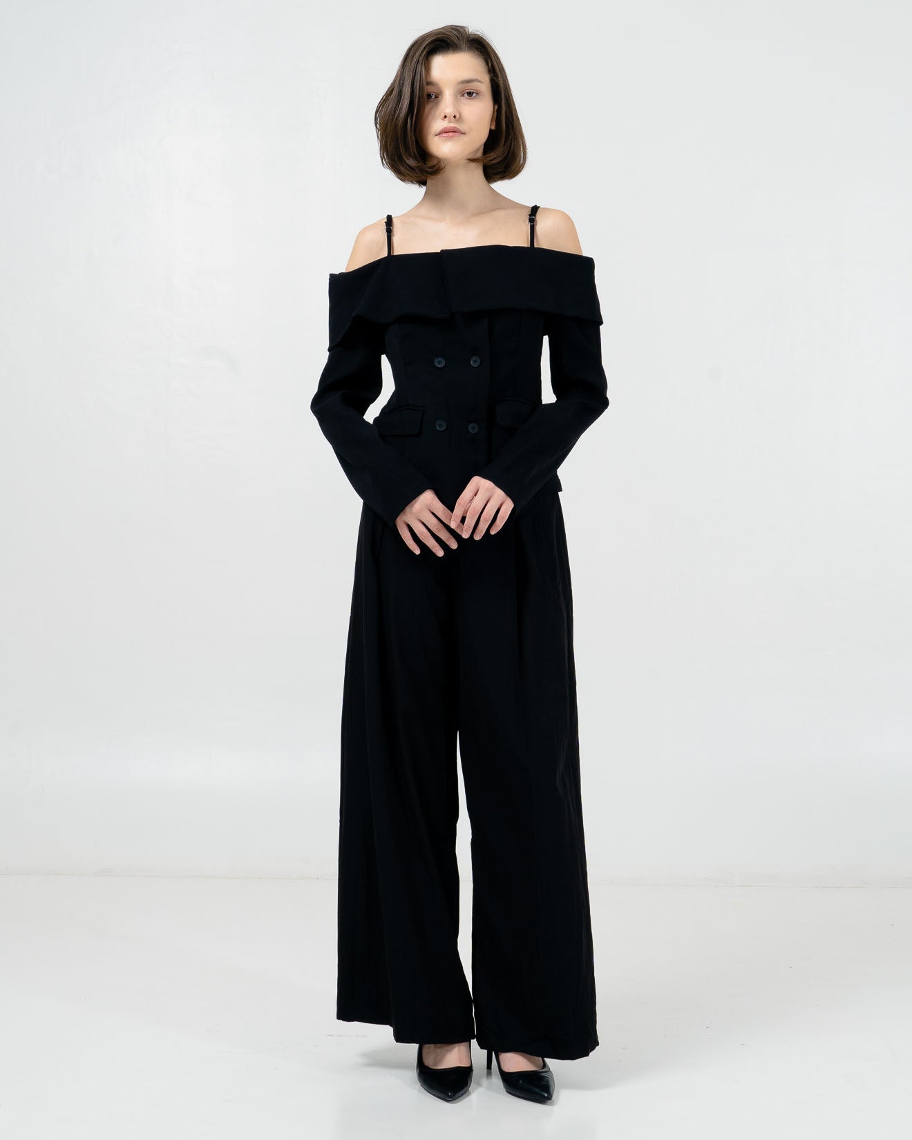 Frances Frances Off Shoulder Black Top - Baju Atasan Wanita Kekinian