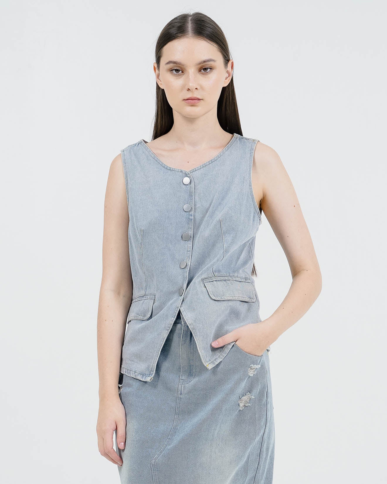 Collen Vest Denim