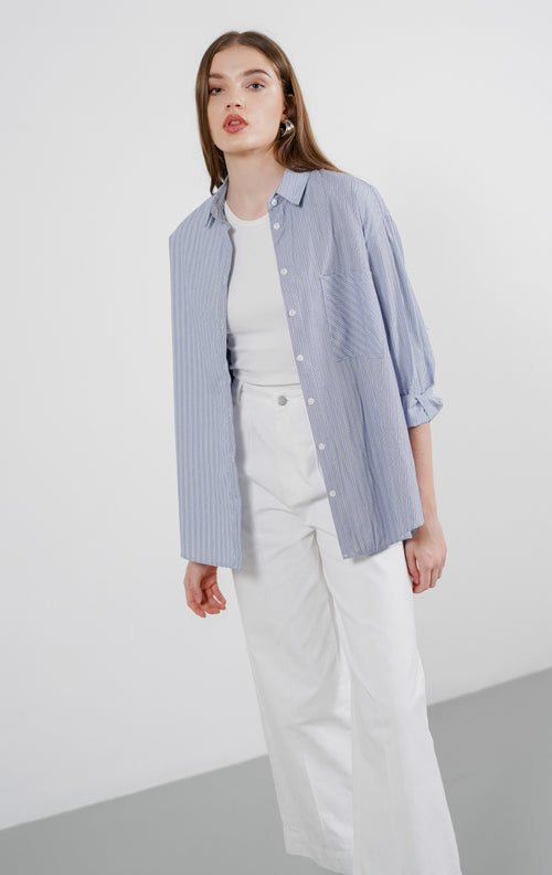 Ryann Top Blue Striped