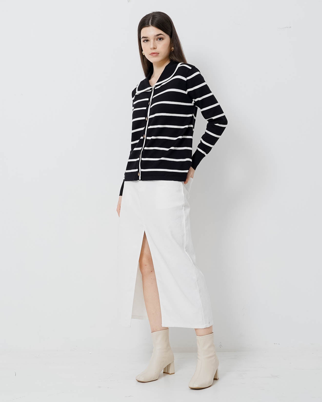 Lanaia Top Black Striped