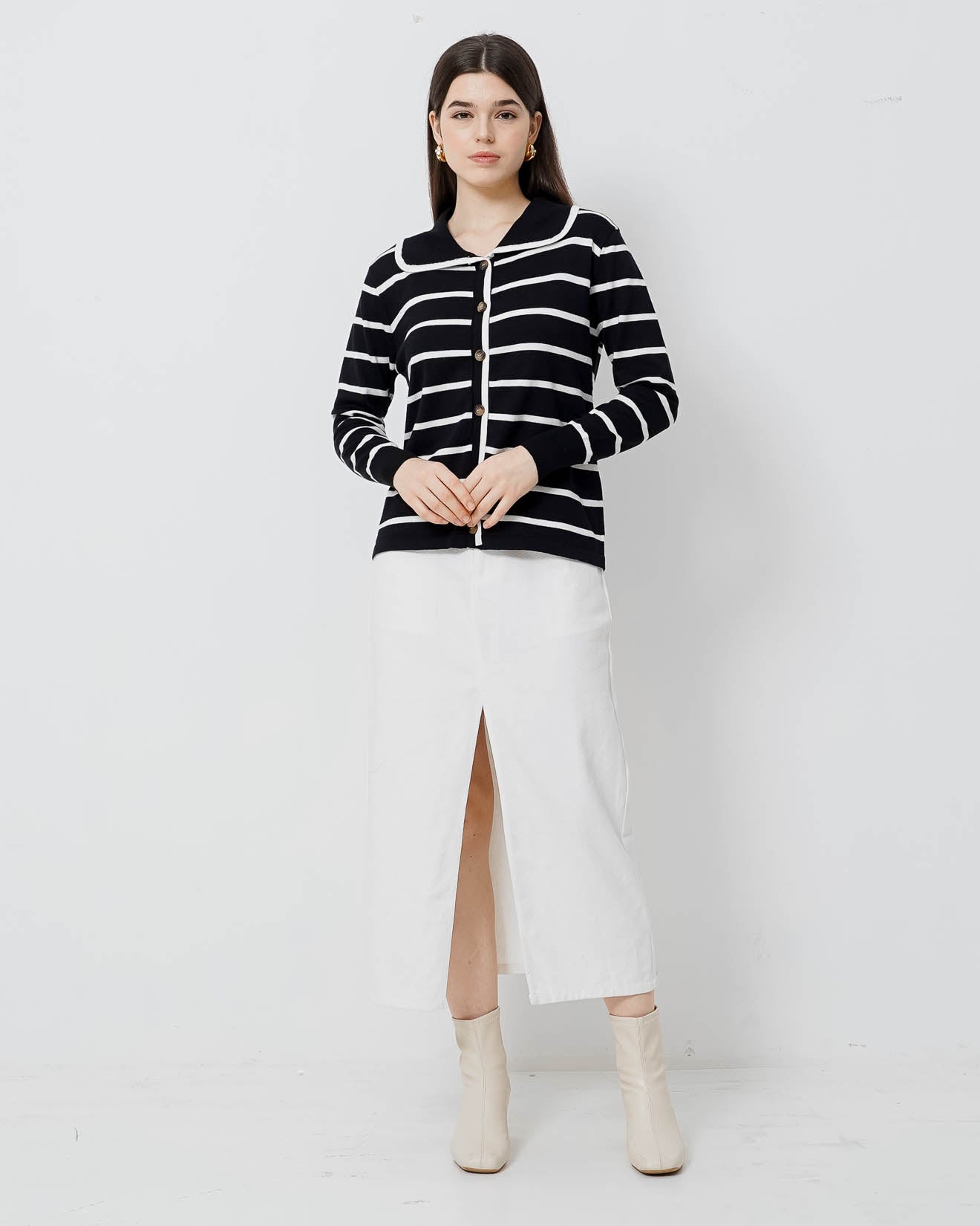 Lanaia Top Black Striped