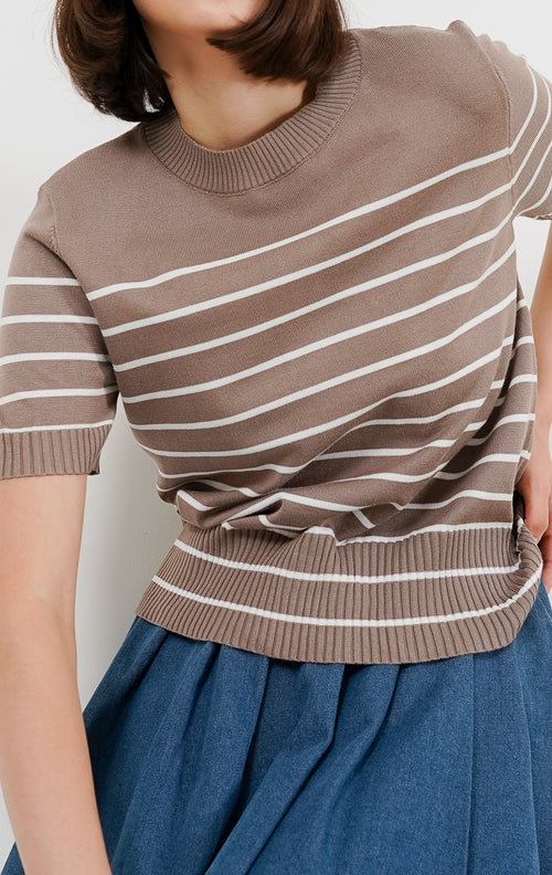 Joyla Knit Top Taupe