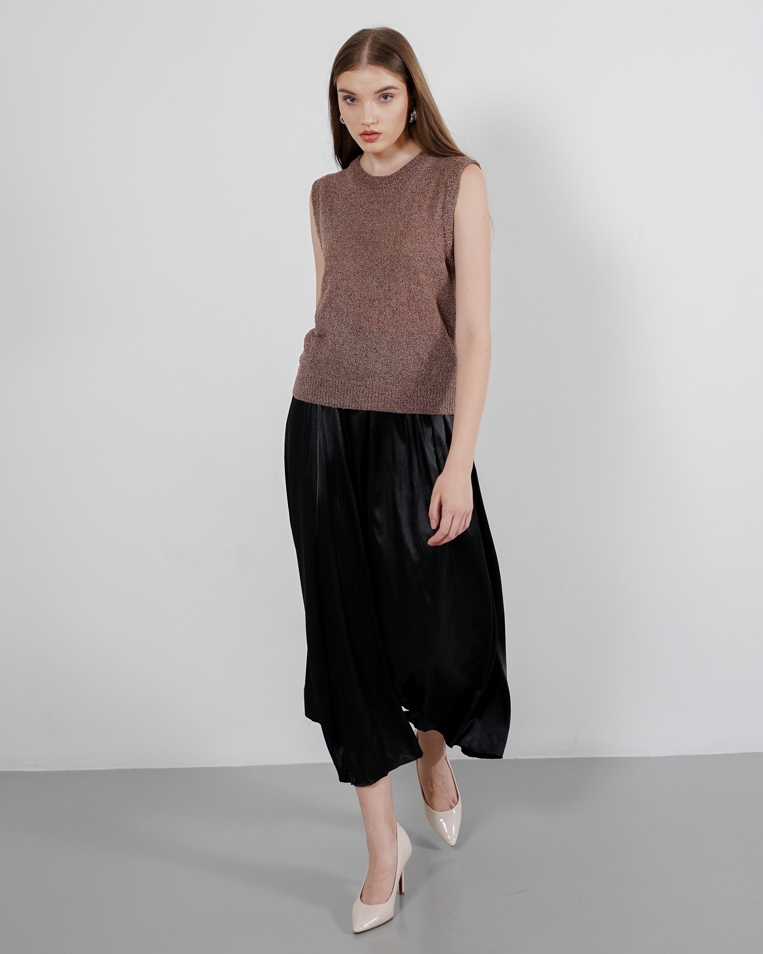 Alexis Knit Top Brown