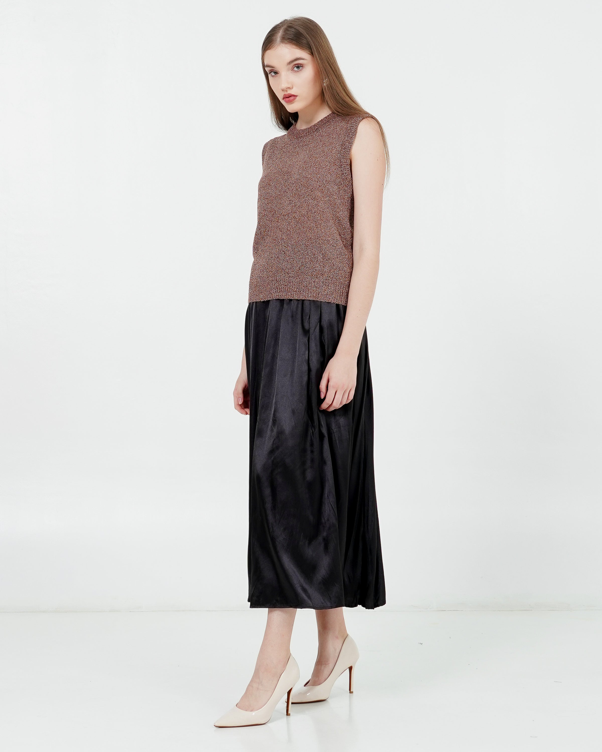 Alexis Knit Top Brown