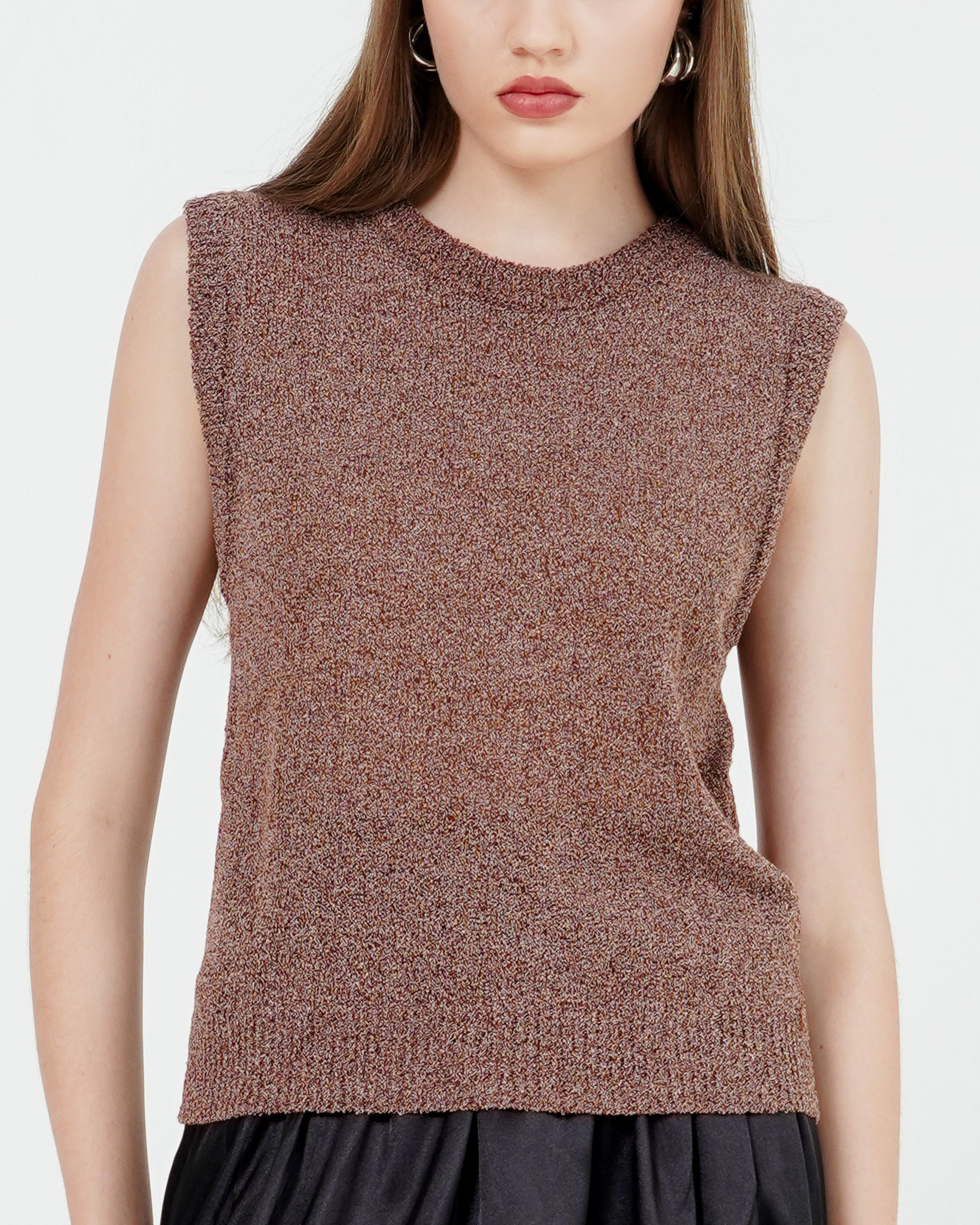 Alexis Knit Top Brown