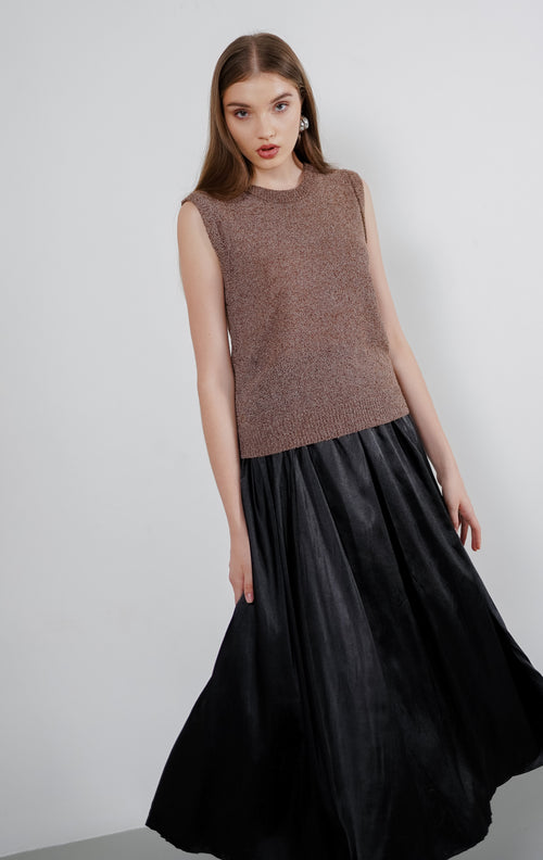 Alexis Knit Top Brown