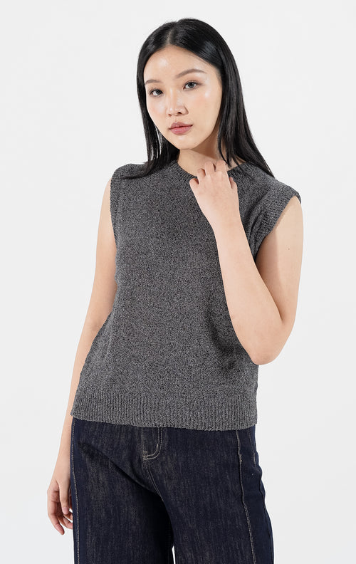 Alexis Knit Top Grey