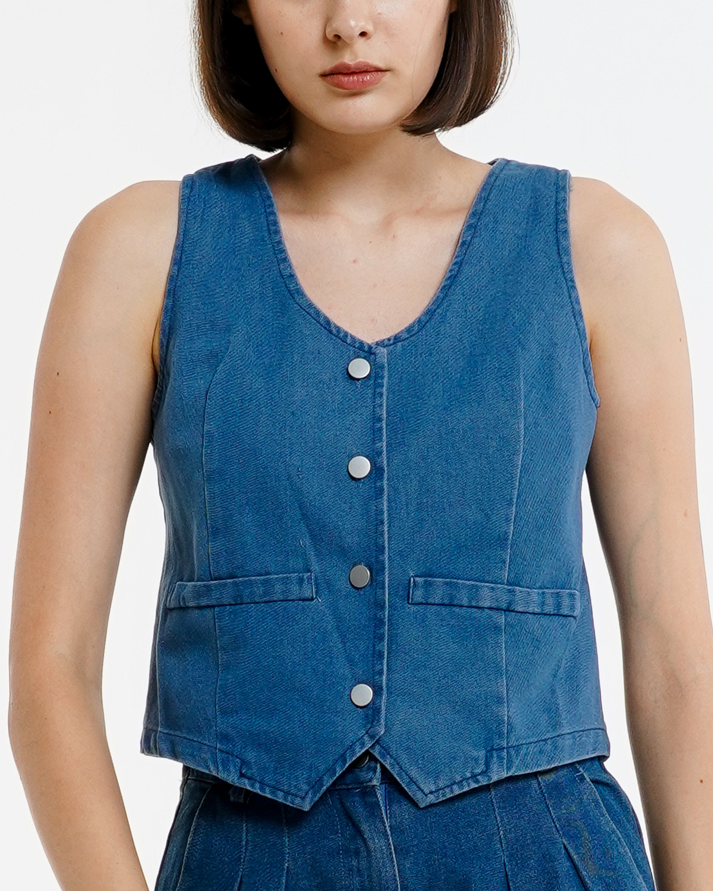 Hallie Vest Denim