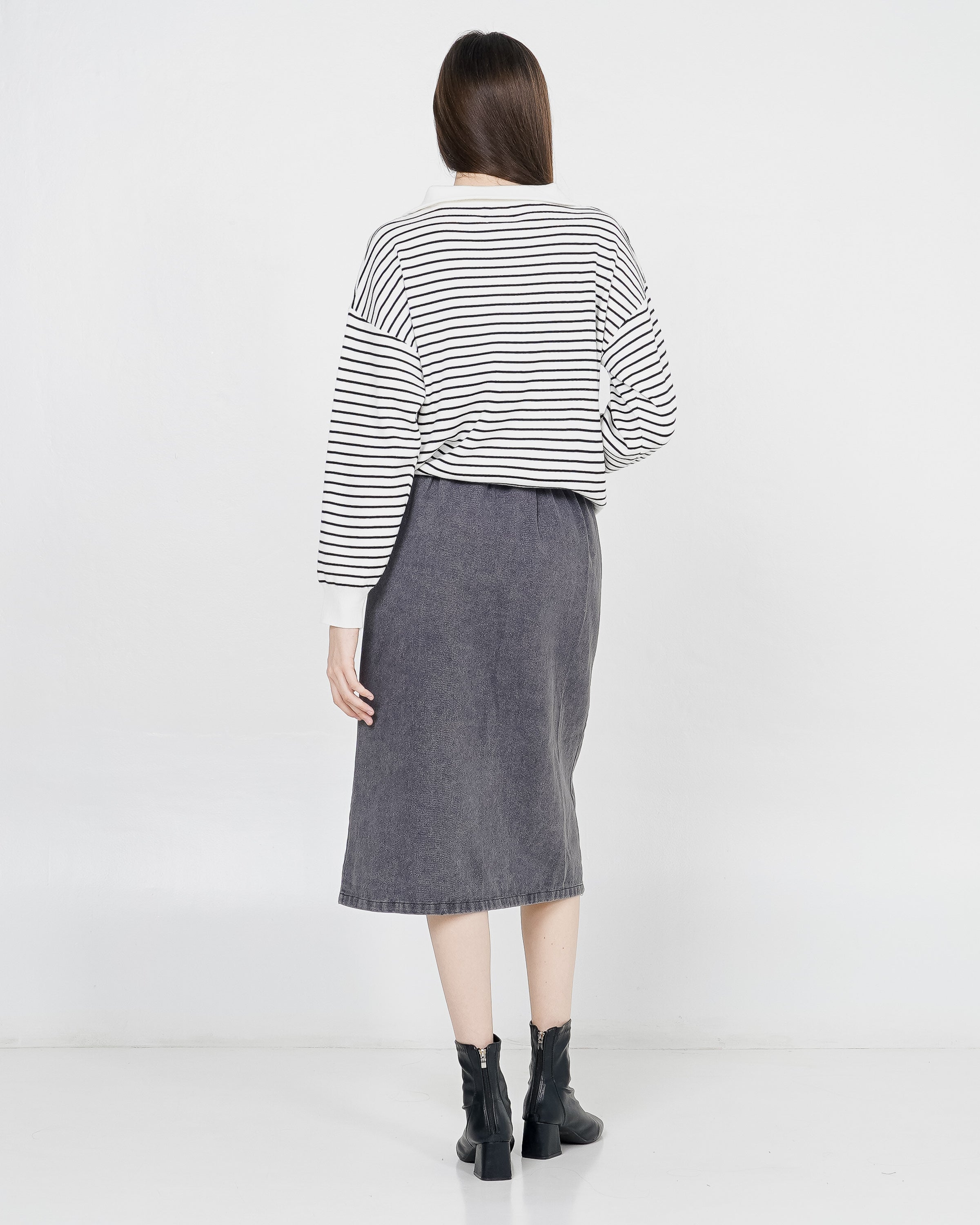 Yeona Top White Striped