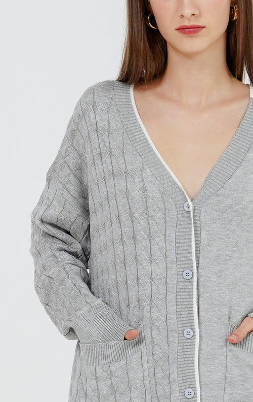 Myles Cardigan Grey