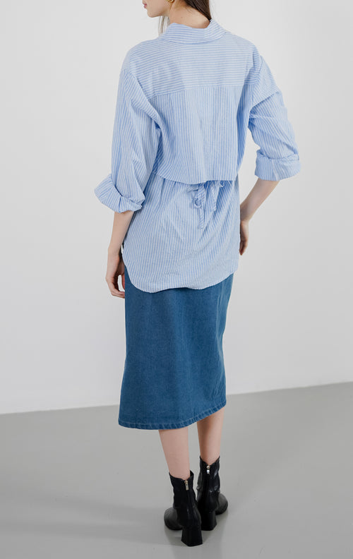 Joy Top Blue Striped