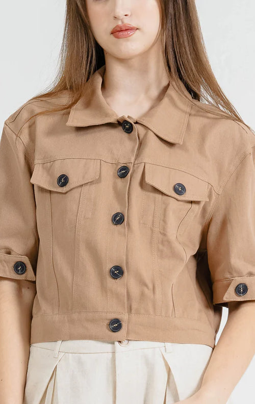 Flyn Top Brown