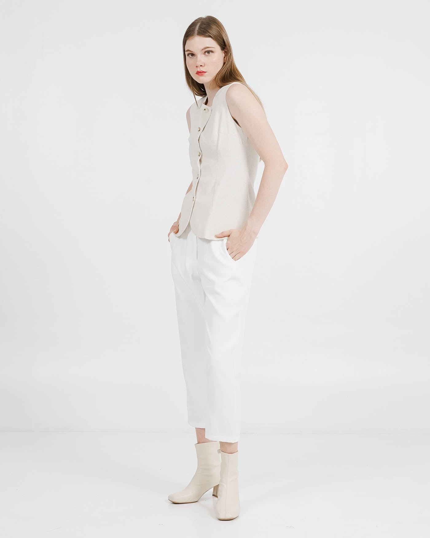 Anaya Vest Ivory