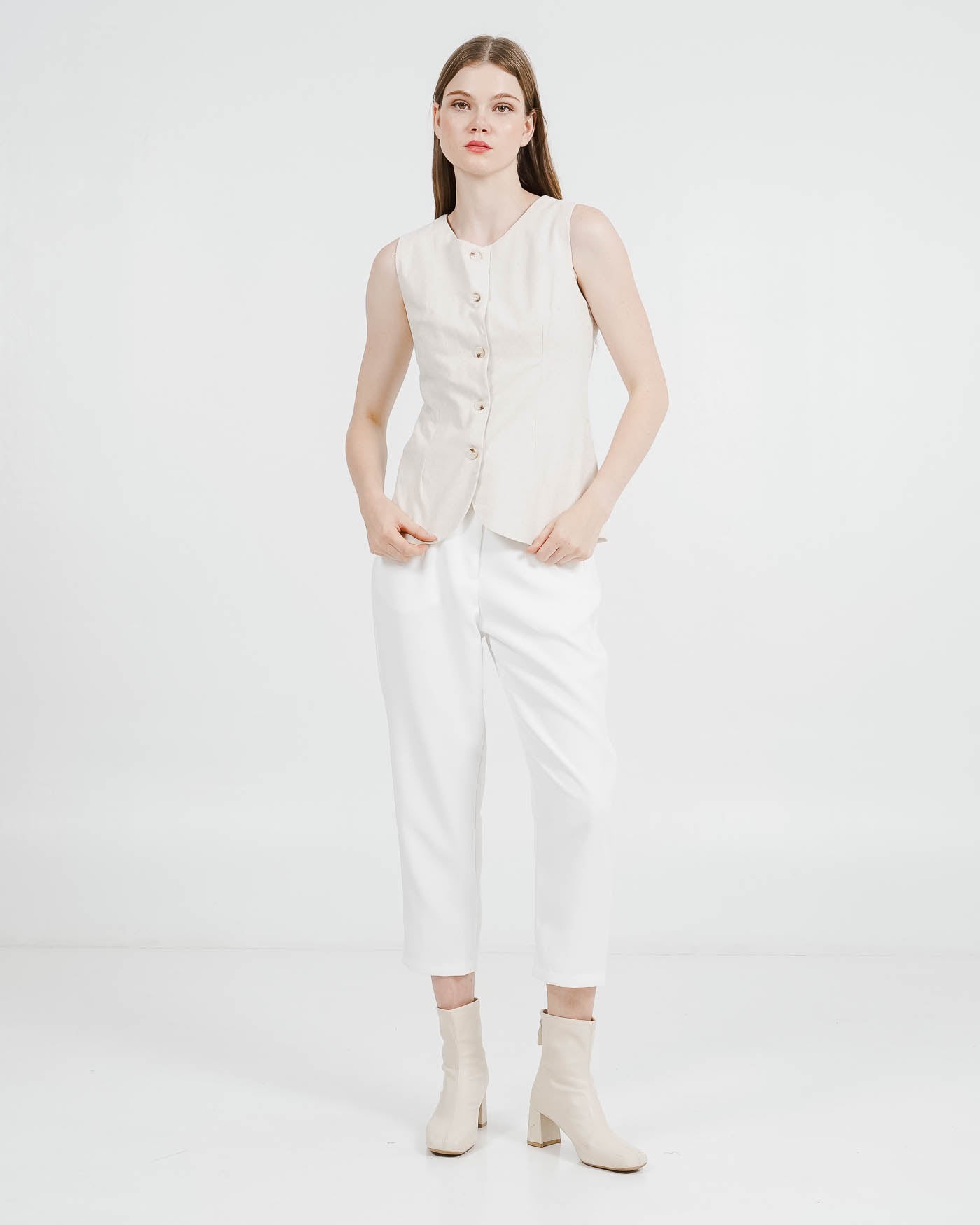 Anaya Vest Ivory