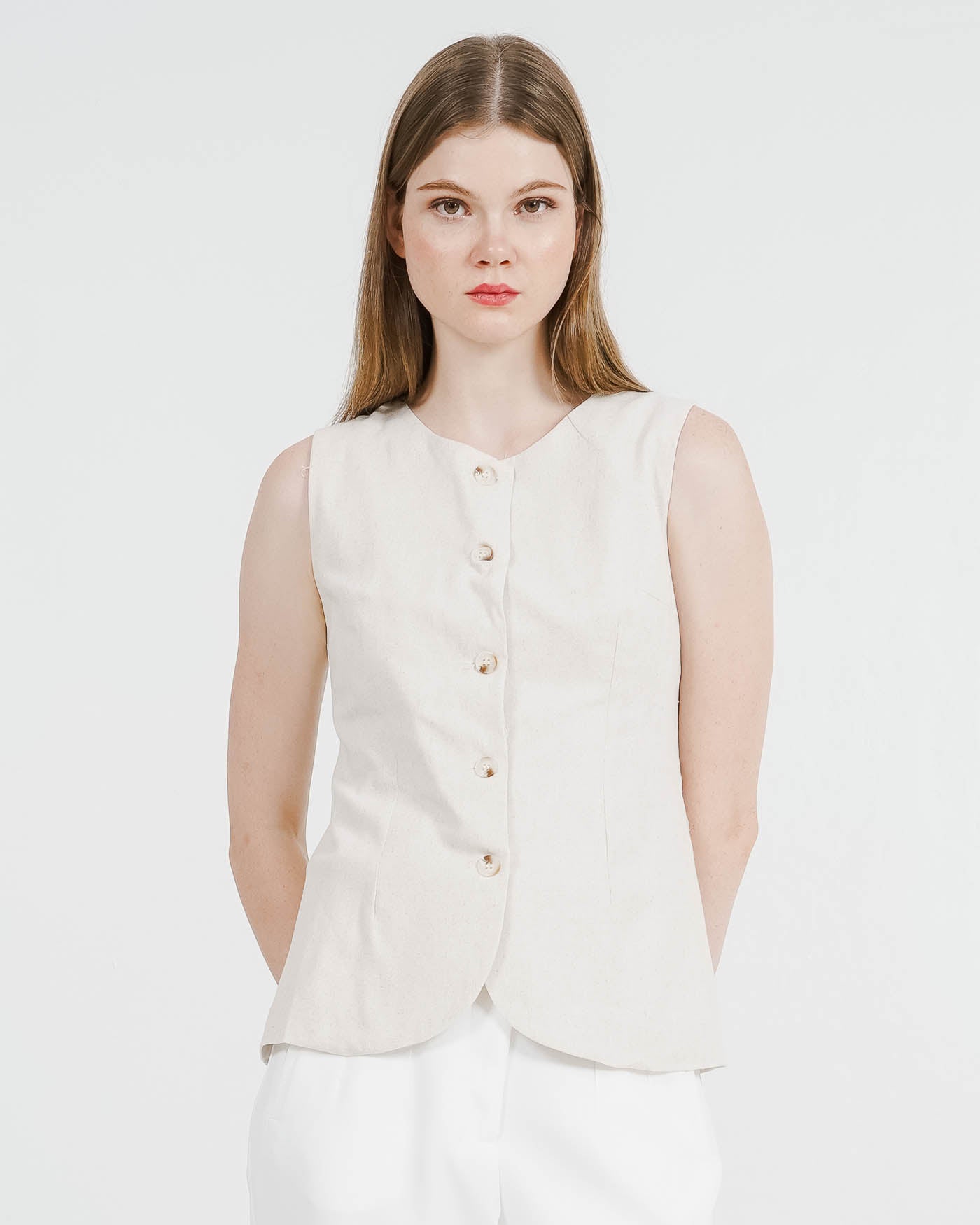 Anaya Vest Ivory