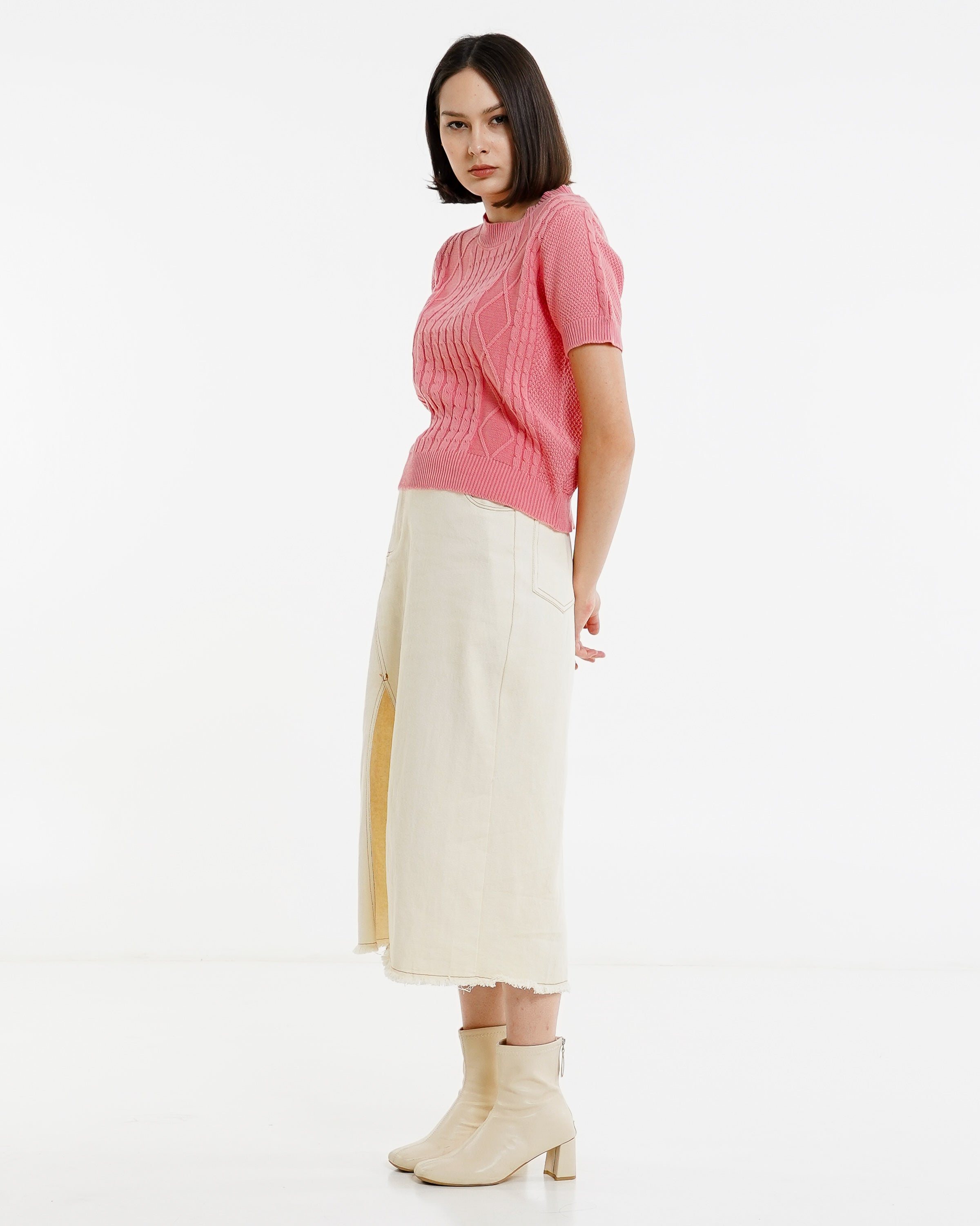 Holland Knit Top Pink