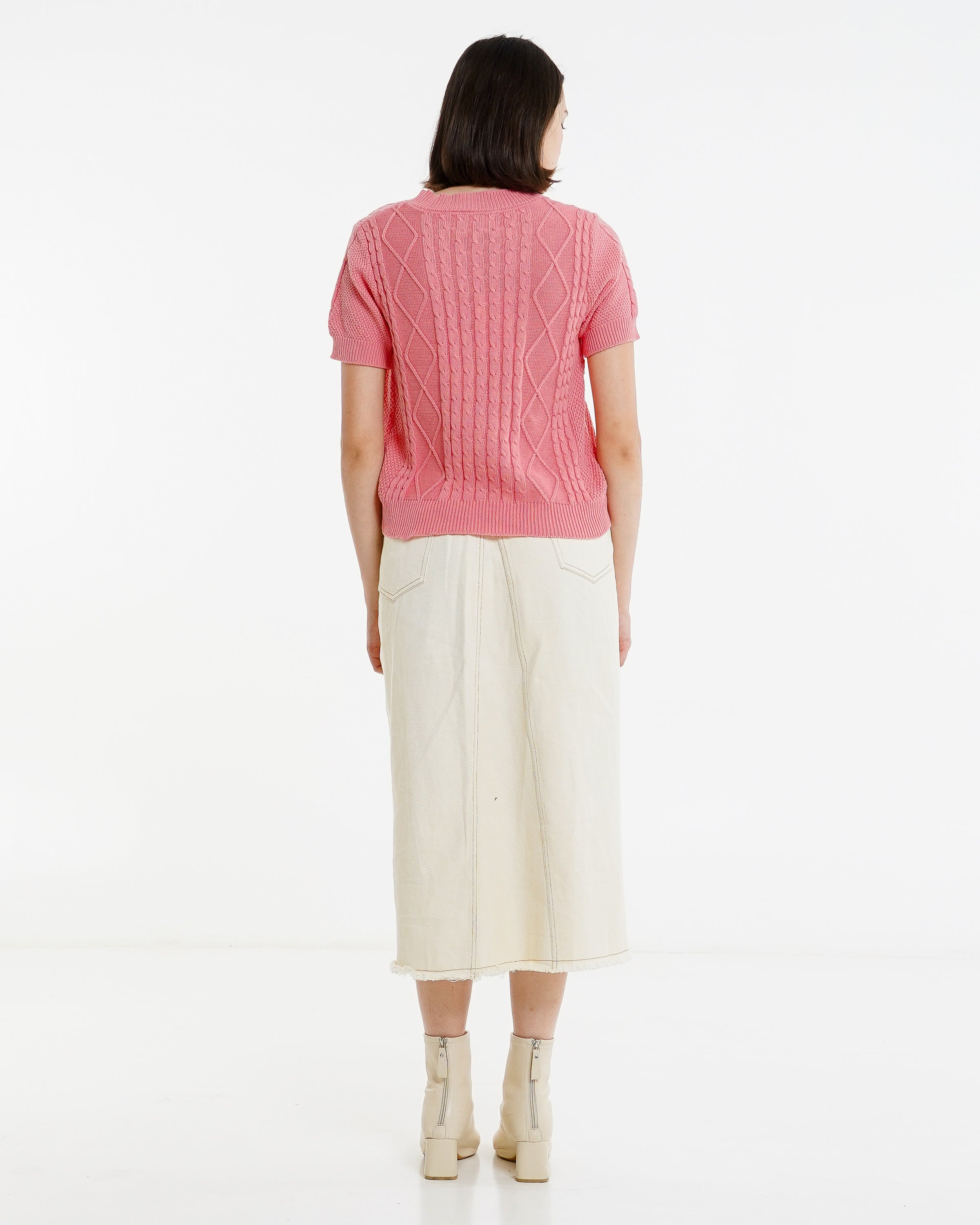 Holland Knit Top Pink