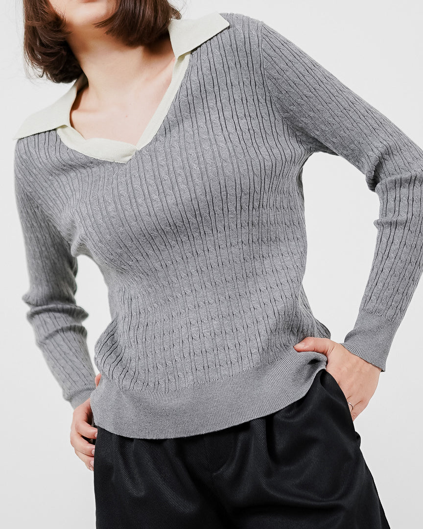 Anne Top Grey